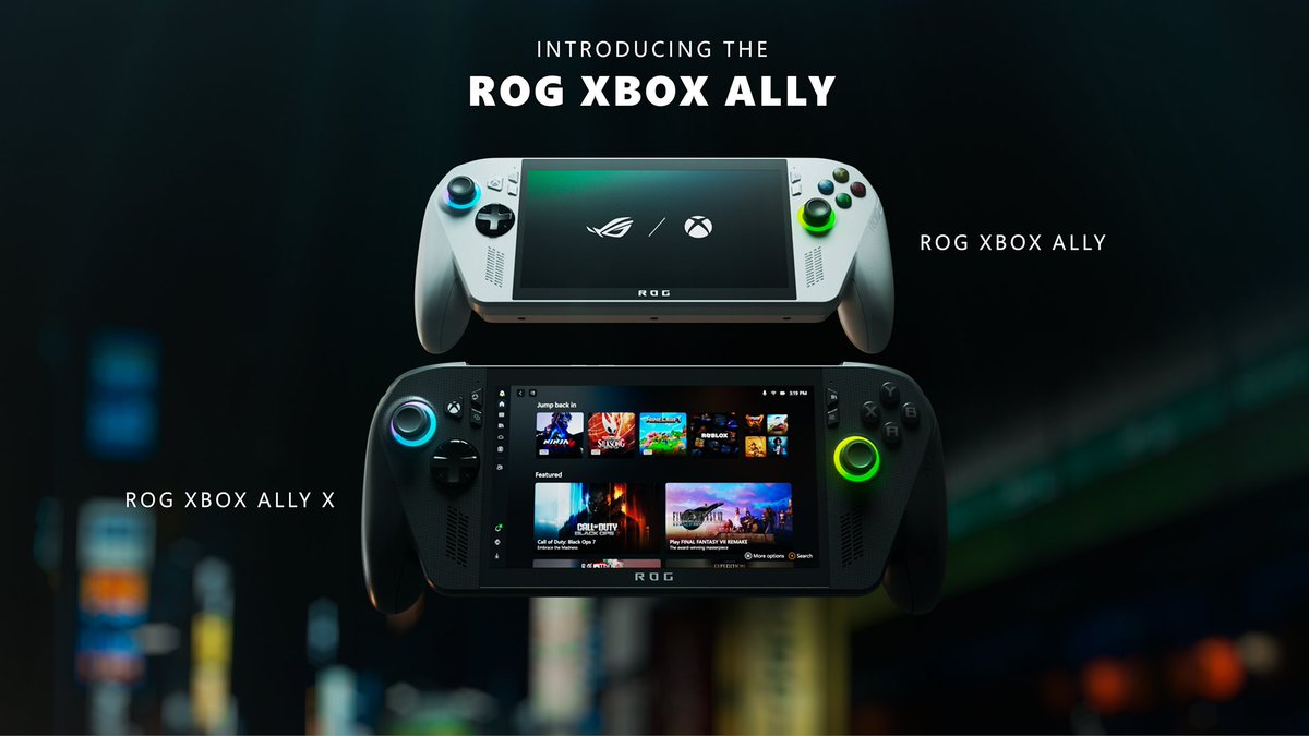 Unleash the freedom to play however you want, wherever you want. The ROG Global Xbox Ally and ROG Xbox Ally X are available now: