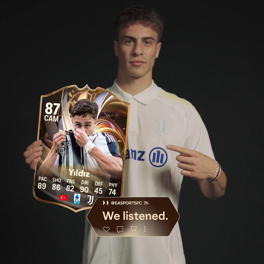Lo avete voluto fortemente, EA SPORTS FC ha ascoltato. ️⚡ Kenan Yildiz e il Team 2 di Ratings Reload in arrivo su #FC26 il 17 ottobre.