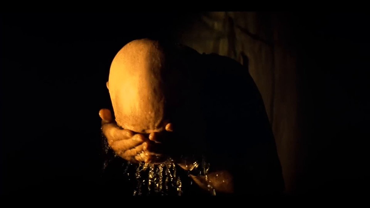 Marlon Brando in Apocalypse Now (1979) was meant to play a frail, starving colonel but showed up overweight and still delivered one of the most haunting performances ever.