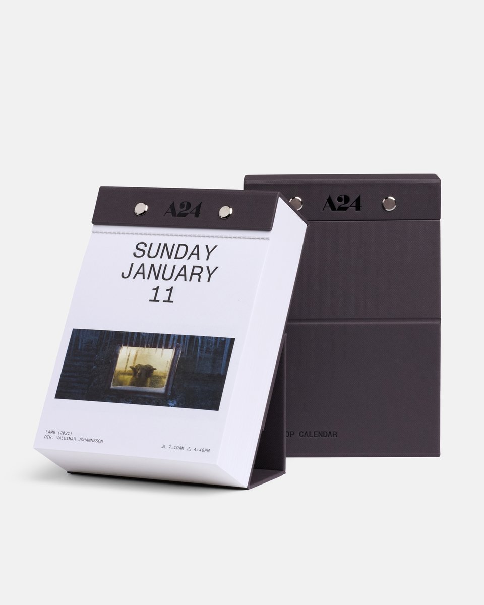 365 days of A24. 2026 Daily Tear-Away Calendar is now available in the Shop.