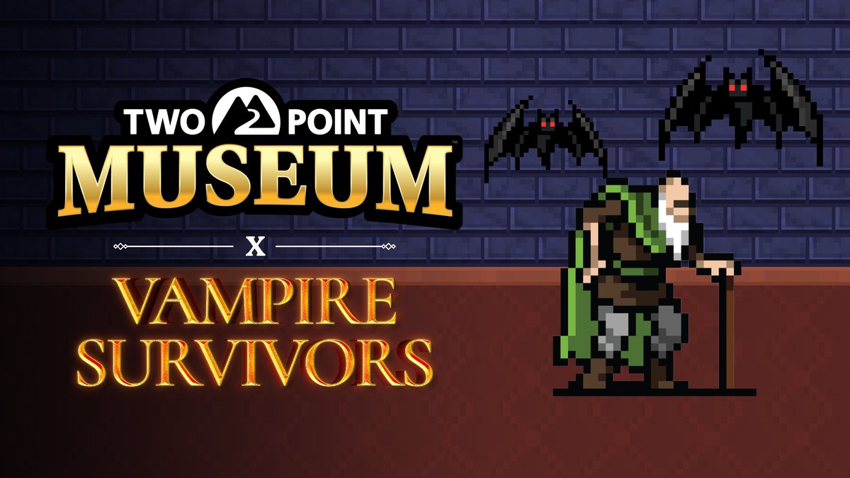 A new rift has opened in the Digiverse... 🌀 Introducing: Two Point Museum x Vampire Survivors! Play the free update now: