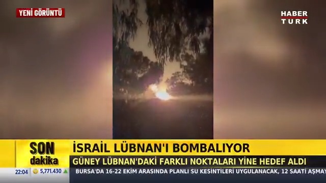 #SONDAKİKA - İsrail Lübnan'ı bombalıyor Güney Lübnan'daki farklı noktaları yine hedef aldı.