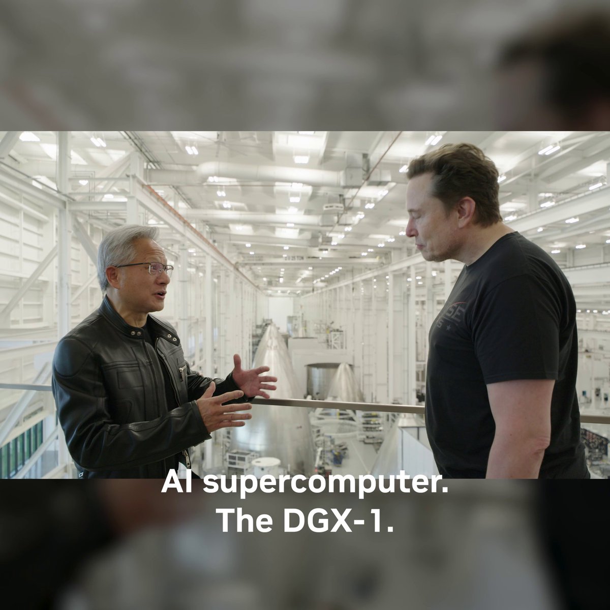 From rockets to AI. Nine years after the original NVIDIA DGX-1 handoff, Jensen Huang delivered a brand-new DGX Spark to Elon Musk at Starbase. 🚀✨ The DGX Spark is a petaflop powerhouse built for creators, researchers, and developers — a desktop-sized supercomputer with five times the performance of the first DGX-1. Filmed at SpaceX’s rocket factory in Texas, this moment captures a conversation between the two visionariesI. ➡️ 📹 #SparkSomethingBig