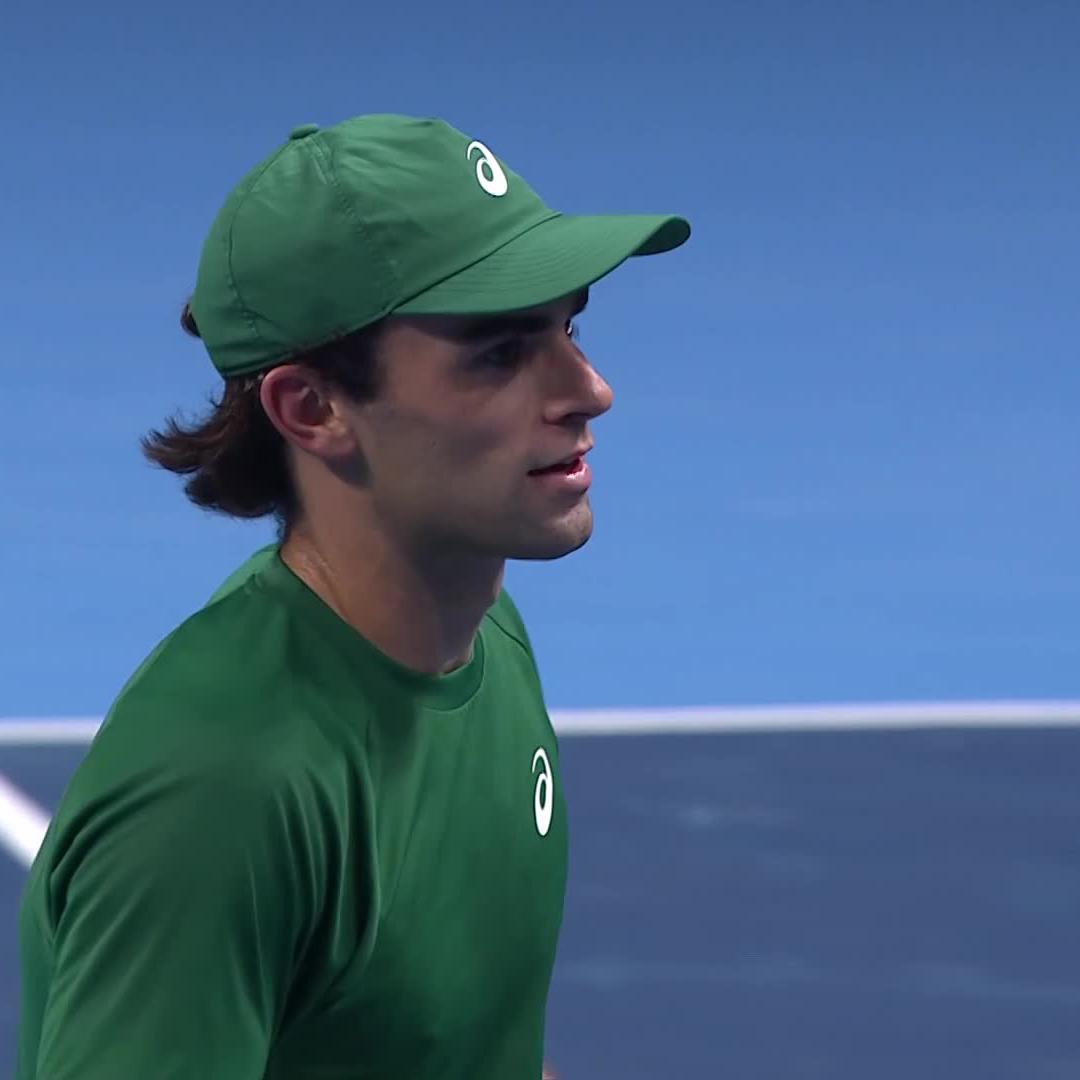 Breaking new ground 👏 American Eliot Spizzirri defeats van de Zandschulp 7-5 6-0 to reach his FIRST tour-level quarter-final #BNPPFEuropeanOpen