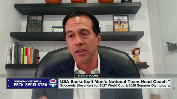 "It really is the honor of a lifetime to be a part of USA basketball and to represent your country." 🥺 Coach Erik Spoelstra on being selected as the new Team USA men's basketball head coach 🏀