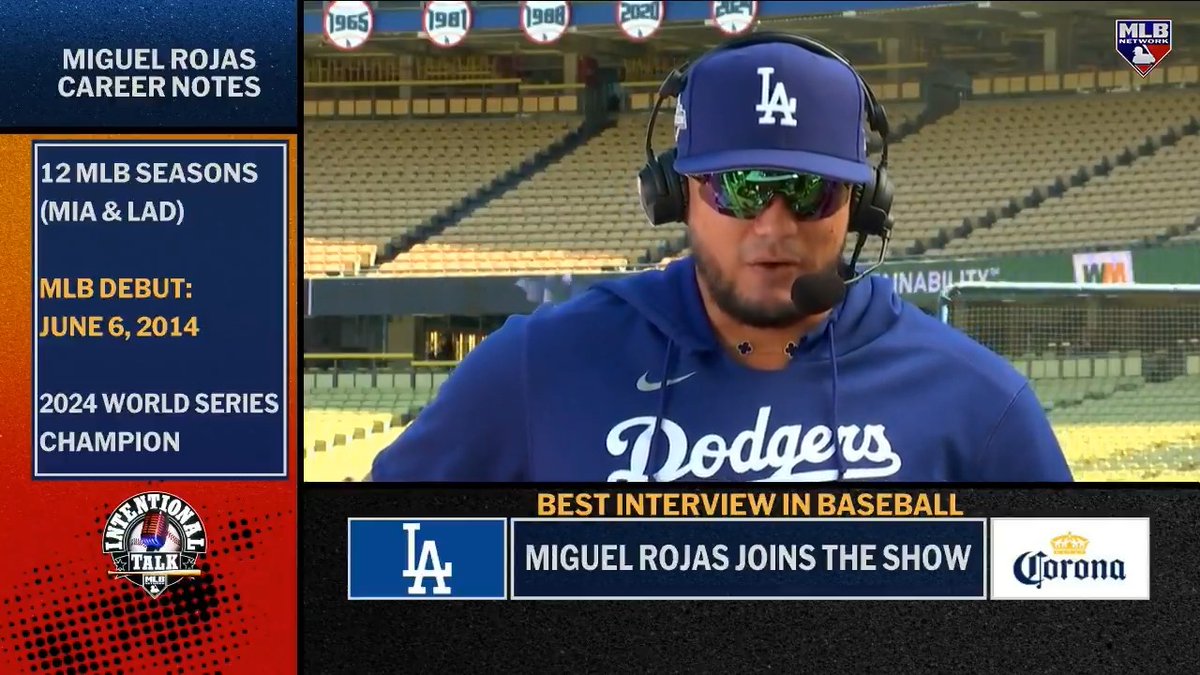 "To play in front of these fans and this community... winning the World Series last year, it means a lot." Los Angeles Dodgers infielder Miguel Rojas talks about his time in LA and how he hopes to retire there after next season 🙌 MLB Network + Corona USA