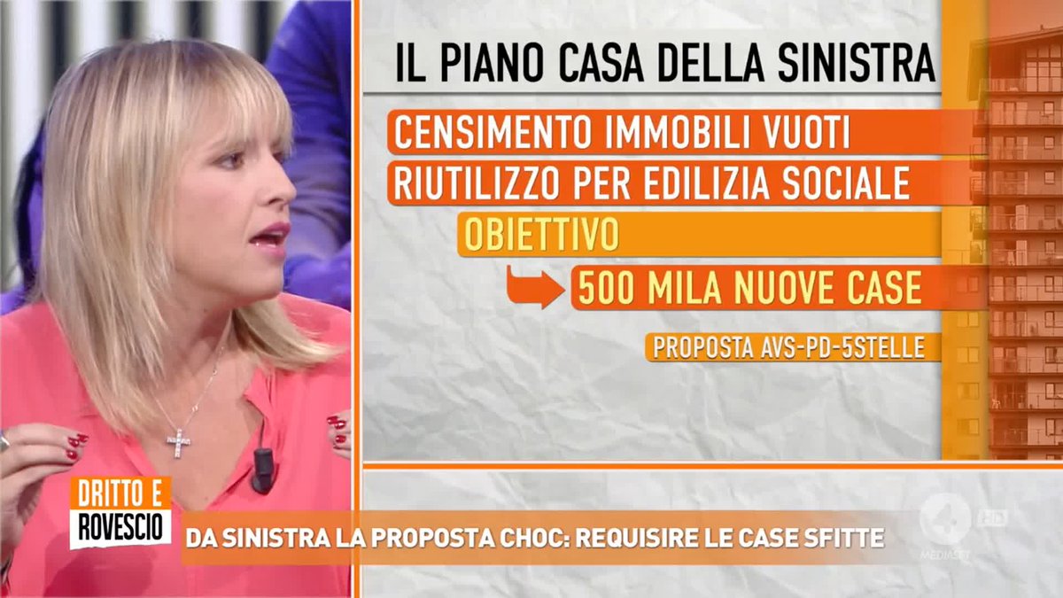 Perché chi risparmia per tutta la vita e riesce a comprarsi una casa non può fare di quella casa ciò che vuole?" Silvia Sardone (Lega) a #drittoerovescio