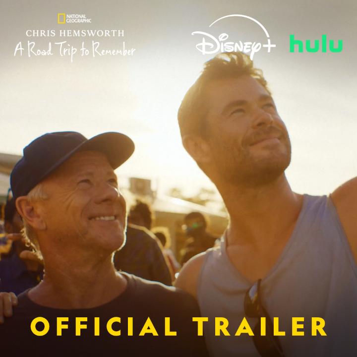 On the road trip of a lifetime, Chris Hemsworth and his father, Craig, revisit old memories to make new ones. Chris Hemsworth: A Road Trip to Remember premieres November 23 on National Geographic. Streaming on Disney+ and Hulu.