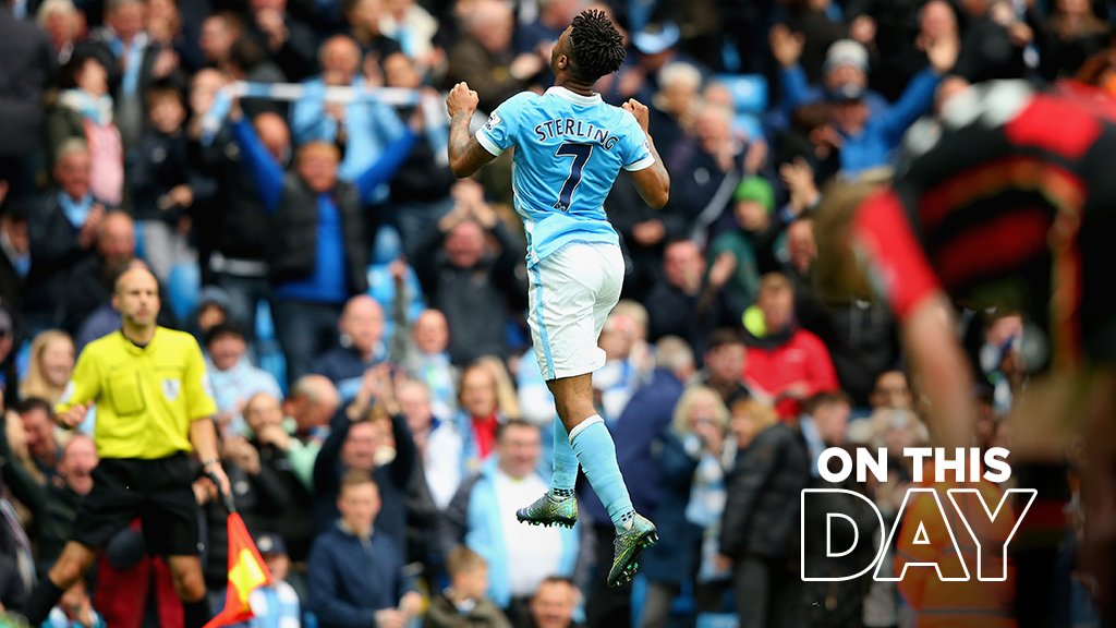 #OnThisDay: #ManCity 5-1 Bournemouth [2015] ⚽️ [7', 29', 45+3'] Raheem Raheem Sterling ⚽️ [11', 89'] Wilfried Bony - ⚽️ [22'] Glenn Murray