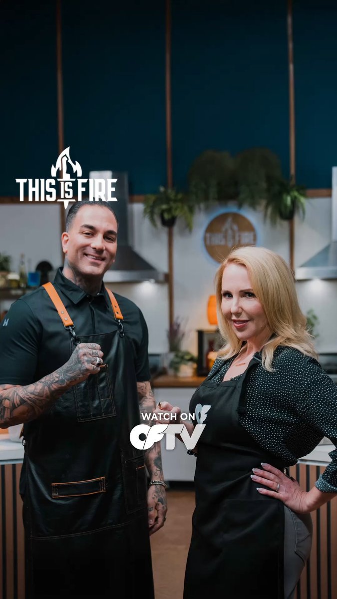 With @GrandmasterChefJojo’s help, @HollyRandall’s kitchen skills are seasoned to perfection 🧄 Stream more #ThisIsFire: 🔗