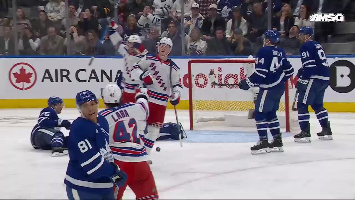 THIS IS NOT A DRILL. THE NEW YORK RANGERS HAVE SCORED A GOAL.
