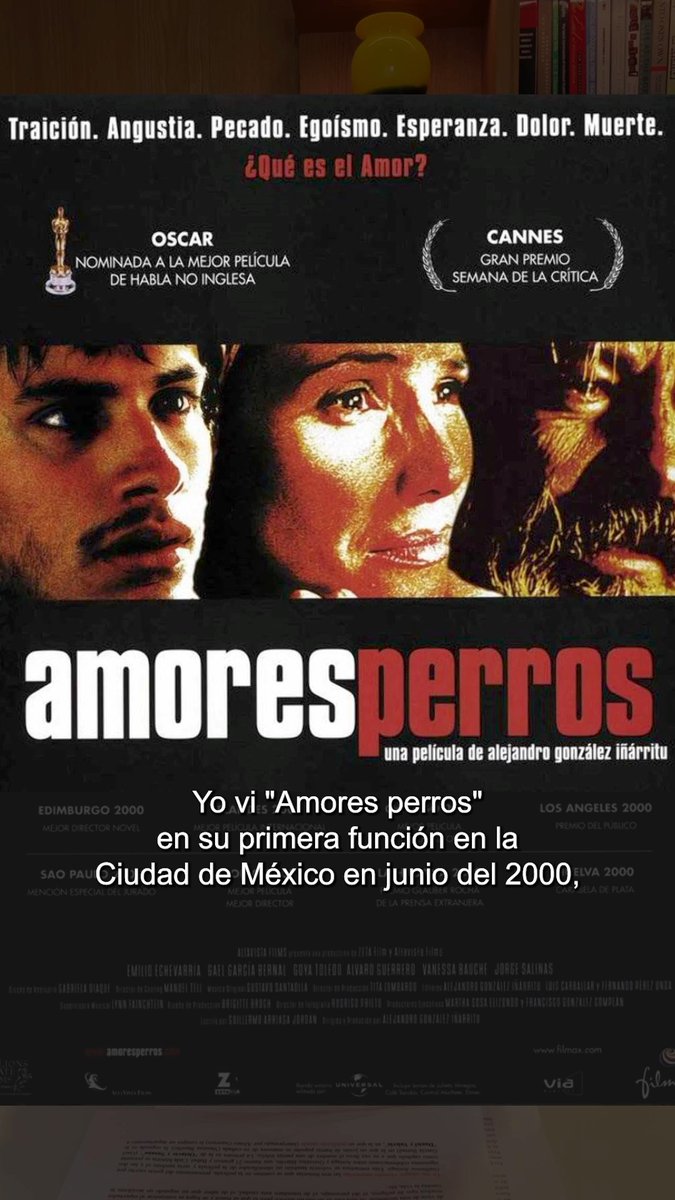 Cuando “Amores perros” se estrenó en México en el año 2000, la sala quedó en silencio. El público intentaba asimilar un cine distinto, recuerda Fernanda Solórzano. Veinticinco años después, aquella película no solo marcó una época: inauguró una nueva forma de mirar el país en la pantalla. 🎥 Mirala videocolumna entera de #Cine Aparte aquí: