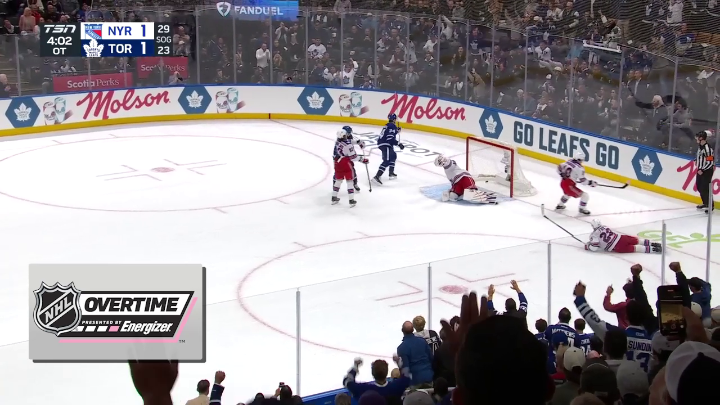 Nylander ➡️ Matthews ➡️ Back of the net The Toronto Maple Leafs take it in Energizer overtime!