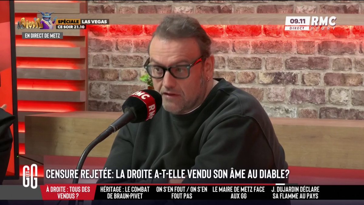 🏛️ Censure rejetée : la droite a-t-elle vendu son âme au diable ? 🗣️ Bruno Poncet : "Les social-traitres on sait qu'ils mangent à la gamelle dès qu'ils peuvent... Maintenant, tu as les répu-traitres ! Pour garder leurs 45 députés, ils sont prêts à tout !" #GGRMC