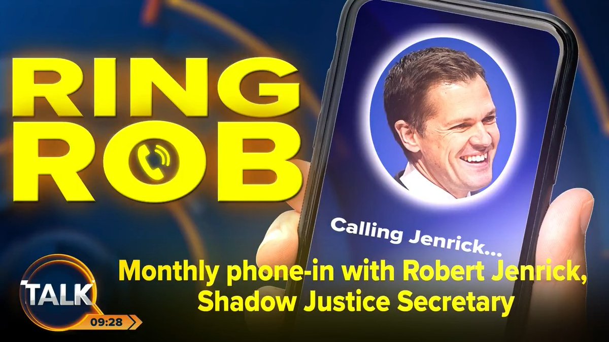 BREAKING: Shadow Justice Secretary Robert Jenrick is set to join Talk for a brand-new monthly phone-in, where listeners can quiz the politician on the issues affecting them. Tune in from 9am on Tuesday, 21st October. Mike Graham 🇬🇧 | Robert Jenrick