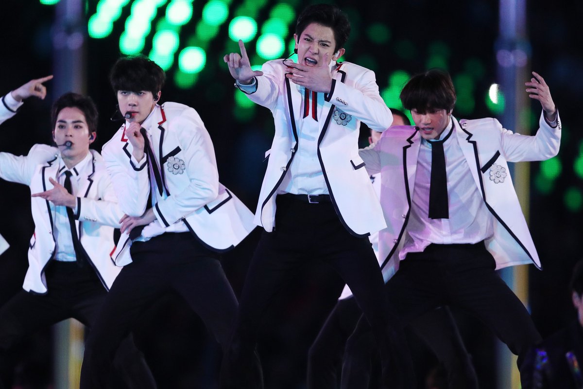 EXO, the Nation's Pick in Winter Olympics, 2018 held in Pyongchang.