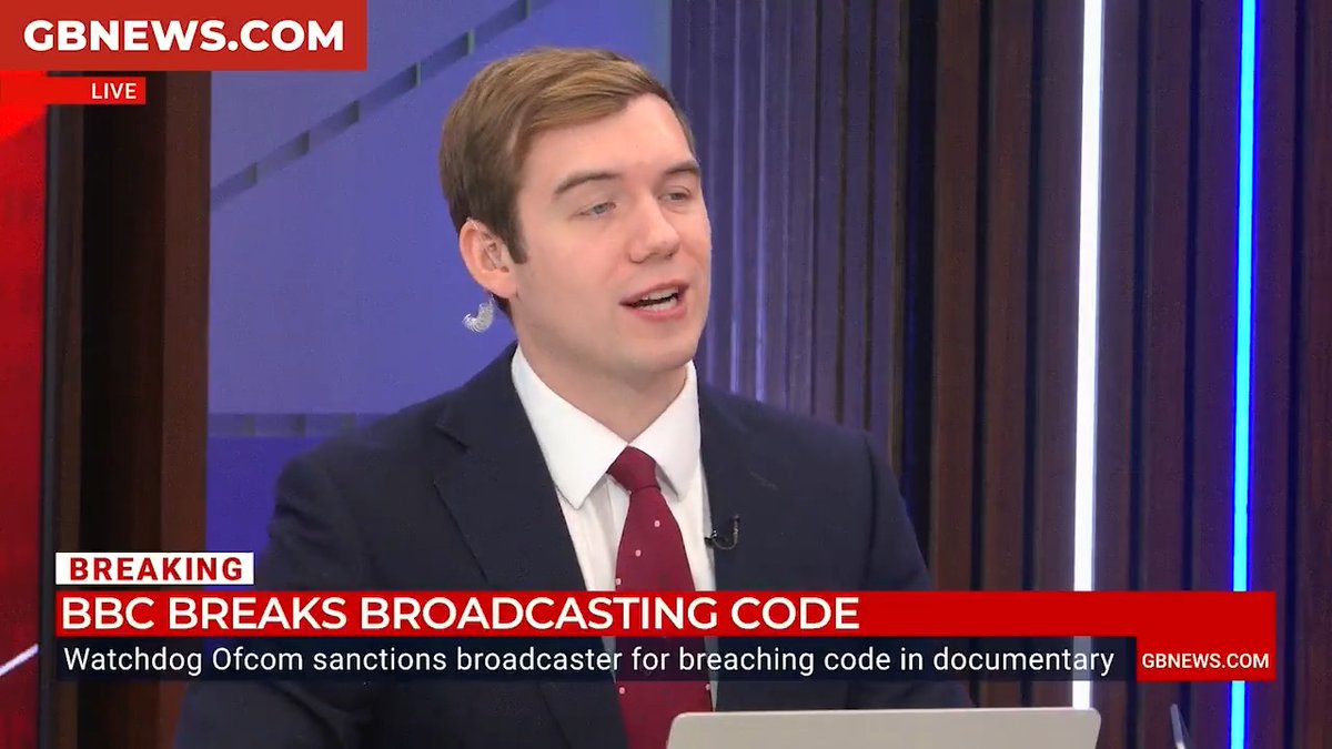 BREAKING: The BBC committed a 'serious breach' of broadcasting rules by failing to disclose that the narrator of a documentary about Gaza was the son of a Hamas official, Ofcom has ruled. GB News' Charlie Peters details the news. 📺 Freeview 236, Sky 512, Virgin 604