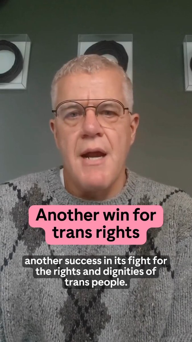An incredibly important third win in a row in our ongoing fight for the rights and dignities of trans people