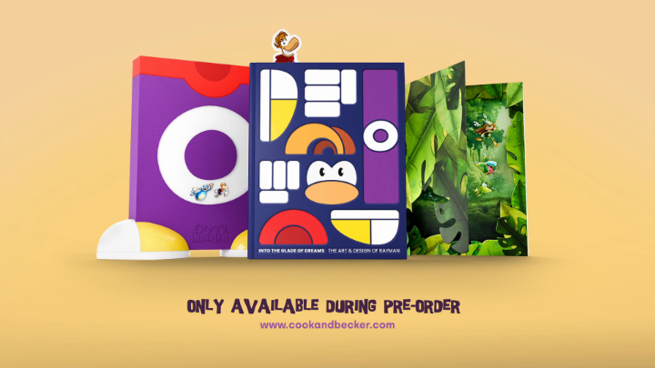 We partnered with Cook and Becker and Lost In Cult to create the first art and design book in English about the Rayman franchise. Into the Glade of Dreams looks back at the 30 years of creative journey, featuring concept arts, design documents and oral history.