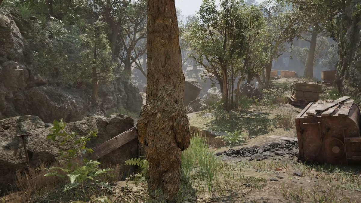 FOX HUNT Introduction Series Part 1: AT Camo The “Hide” action is crucial in this mode. It activates camouflage, blending into the environment. Use AT Camo to hide and let enemies pass by or set up an ambush! 📦 ❗ #MGSDelta #MetalGearSolid #FOXHUNT