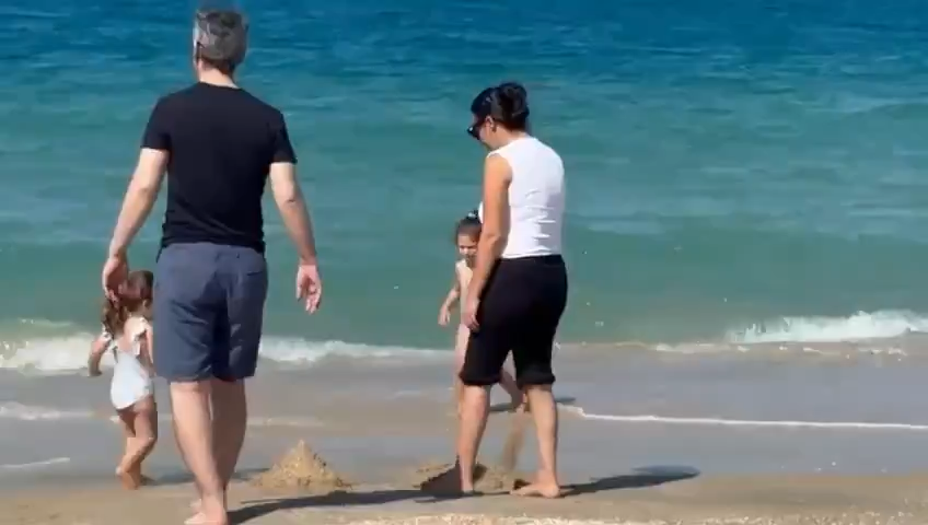 Two years after being taken by Hamas, Omri Miran enjoys the simple joy of a day at the beach with his family. Freedom never looked so beautiful.