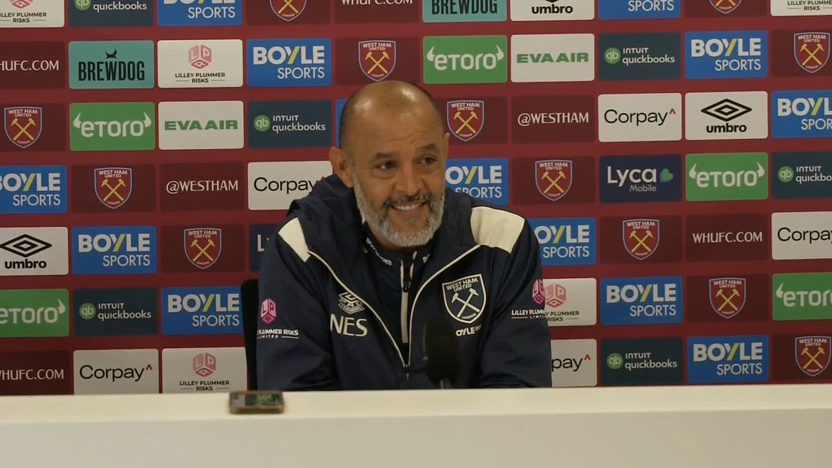 "It's up to us now to go closer to the fans" ๐ฌ Nuno Espirito Santo looks ahead to his first home game as West Ham head coach against Brentford