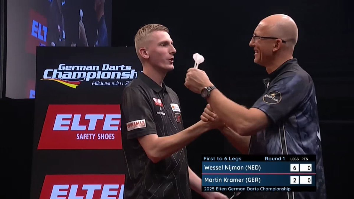 NIJMAN KO'S KRAMER! Wessel Nijman defeats Martin Kramer for the second time on the European Tour in 2025, which sets up a showdown against Mike De Decker in Round Two! 🍿 📺 #ET14