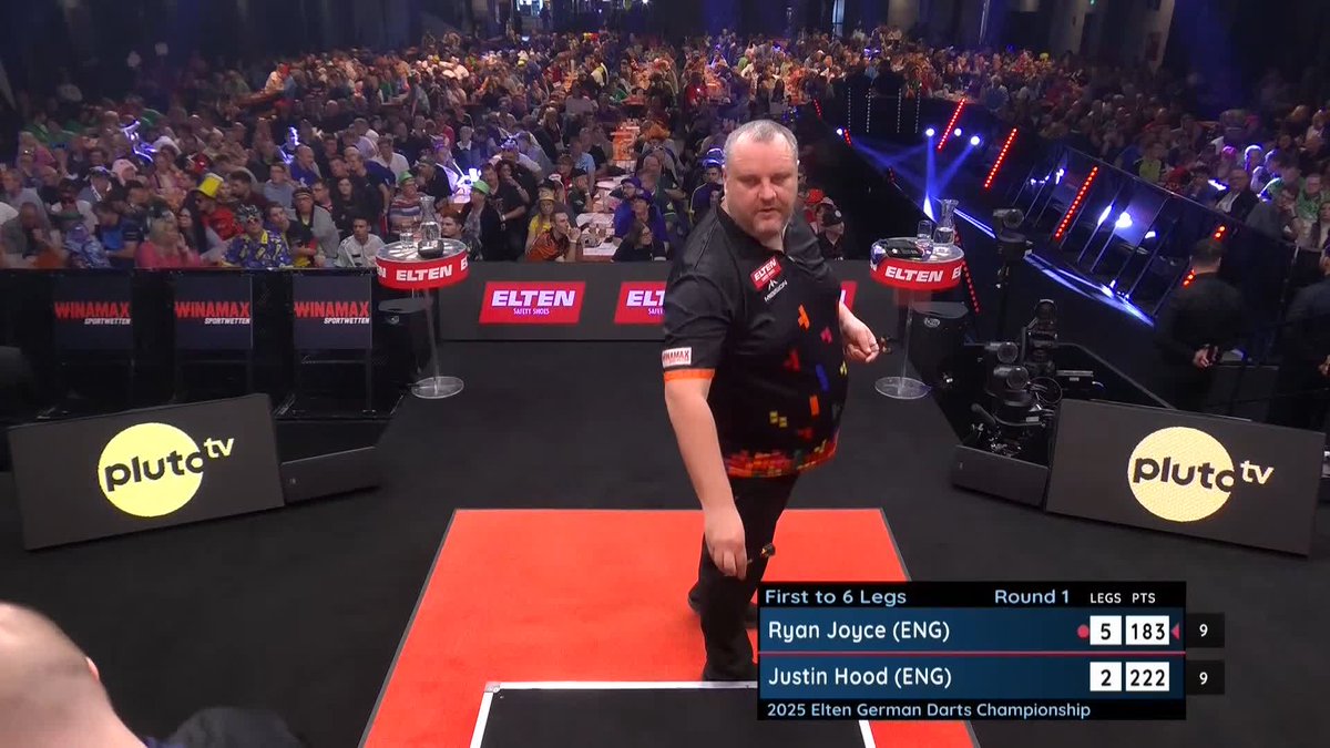 RELENTLESS FROM JOYCE! Ryan Joyce powers through to Round Two in Hildesheim, averaging over 104 to sweep aside Justin Hood and progress to a meeting with top seed Stephen Bunting! 📺 #ET14