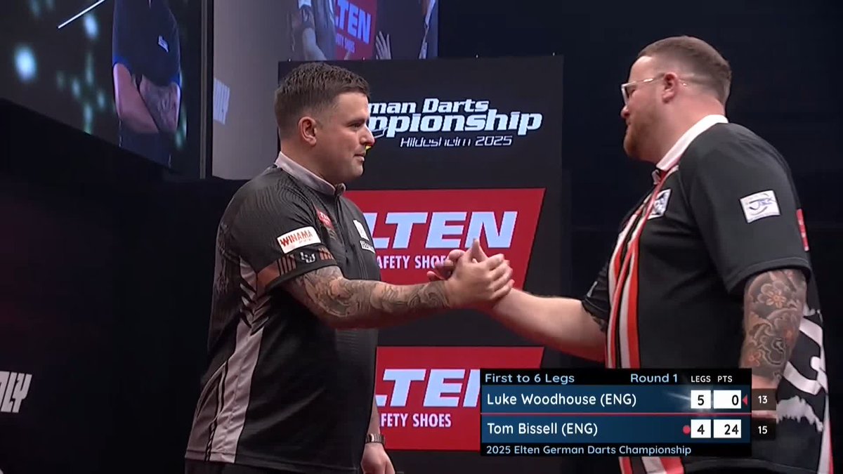 WOODY KO's BISSELL! It's another brilliant performance from Luke Woodhouse, as Woody beats Tom Bissell 6-4 to advance to Round Two! 📺 #ET14