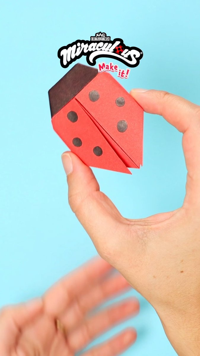 Let’s craft a Ladybug origami together! 🐞 Miraculous Make It, now on YouTube! 🖍️Share your creations by tagging us on social media! #Miraculous