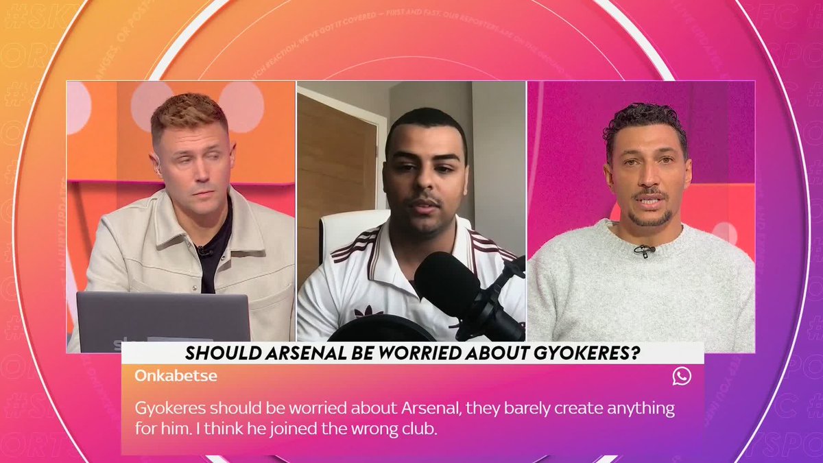"You're making excuses for a player that's not playing well!" Jay Bothroyd debates with Arsenal fan Luke Henry on Viktor Gyokeres' performances for Arsenal so far ⚽️ Fanalysis