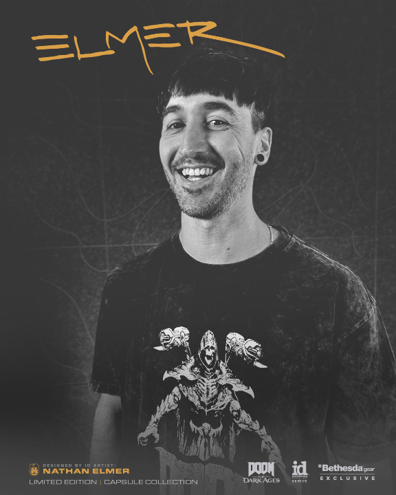Say g'day to the designer behind the Wave 1 | Revenant Tee: id Software Environment Concept Artist Nathan Elmer 👉