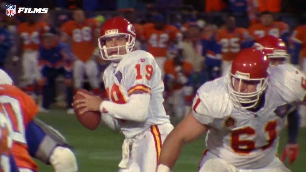 "Lord you can take me now I've seen it all." OTD in 1994, 38 year old Montana battled 34 year old Elway 🍿 Kansas City Chiefs