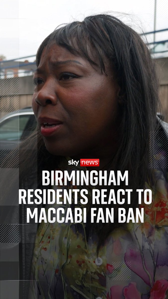 Maccabi Tel Aviv fans have been banned from a football match in Birmingham over safety fears. Sky News asked people in the community what they thought of the decision. Read more ➡️