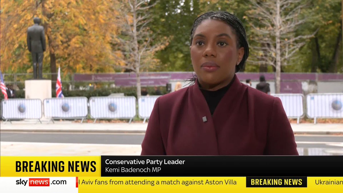 "We cannot have mob rule in this country." Tory leader Kemi Badenoch has said the decision to ban Maccabi Tel Aviv fans visiting Birmingham to watch their team play Aston Villa is "a national disgrace". Latest ➡️ 📺 Sky 501, Virgin 602 and YouTube