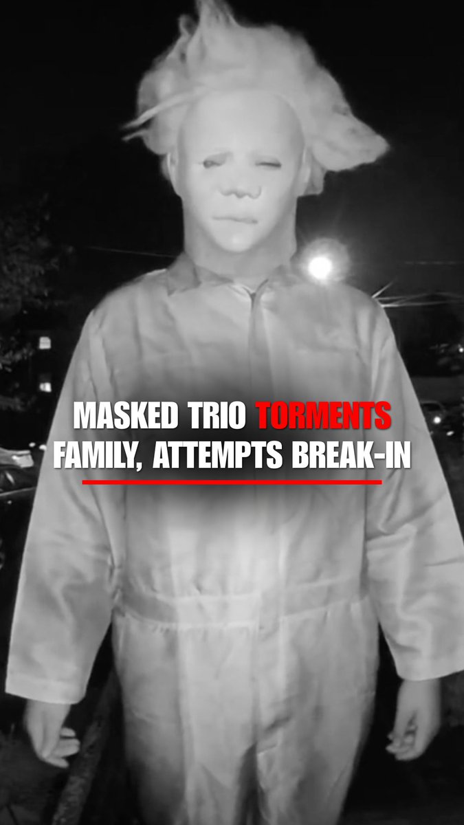 HOUSE OF HORRORS: Chilling doorbell footage shows a masked trio terrorizing a Virginia family, threatening to kill them during a late-night break-in attempt.