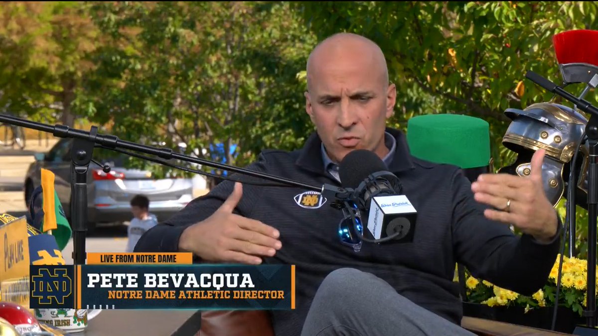 "There's the concept of this 'Super League' – are there 24-30 teams that extricate themselves from the CFB space and create a 'mini-NFL' – I, for one, think that's a horrible mistake." – Notre Dame AD Pete Bevacqua on ND's independence, and a prospective CFB "Super League."
