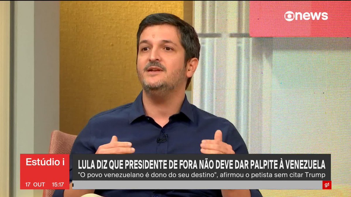 Após Lula defender que nenhum presidente deve dar palpite sobre Venezuela, Daniel Sousa critica forma como o petista se posicionou: “Fez discurso de campanha num palanque.” #Estúdioi ➡ Assista à #GloboNews: