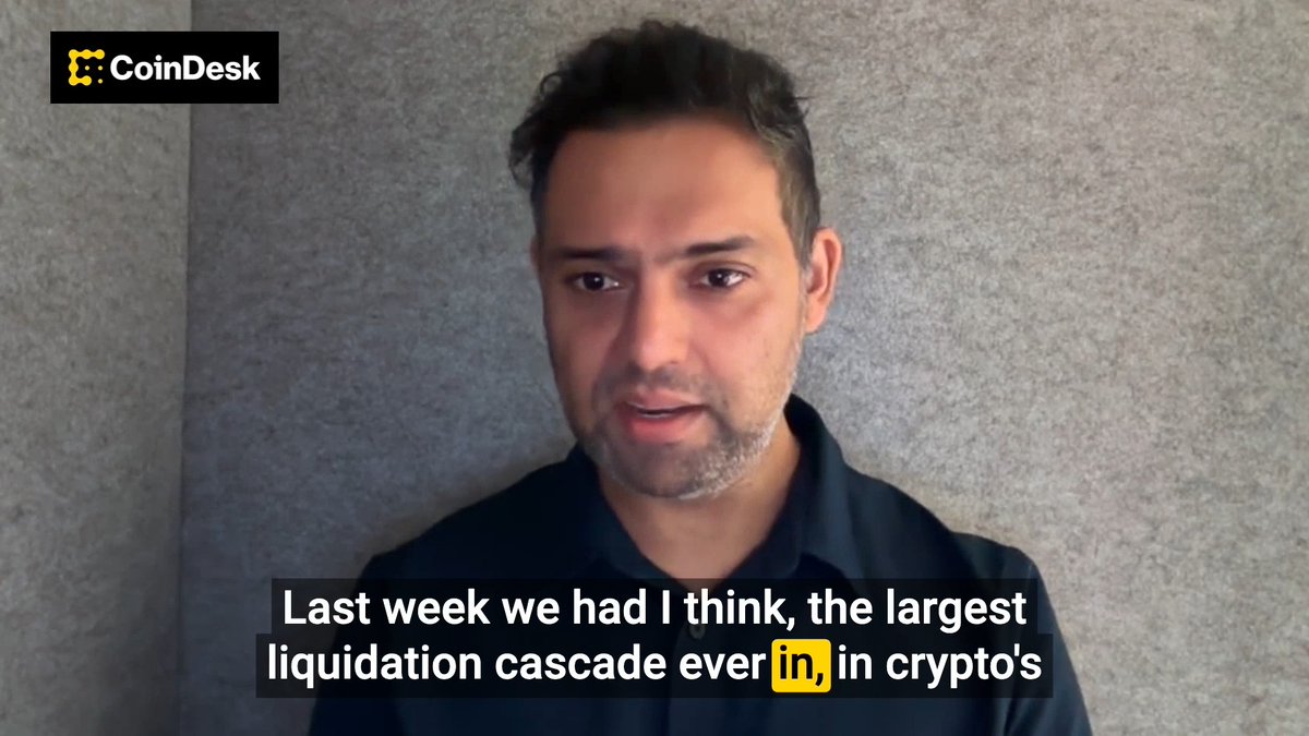 🎥 Satraj Bambra (Managing Partner & CIO of Round13 and Rails Co-Founder) on the $19B meltdown: The cascade was "a mechanical failure"—not fraud, created by the potent mix of mispriced oracles and excess leverage.