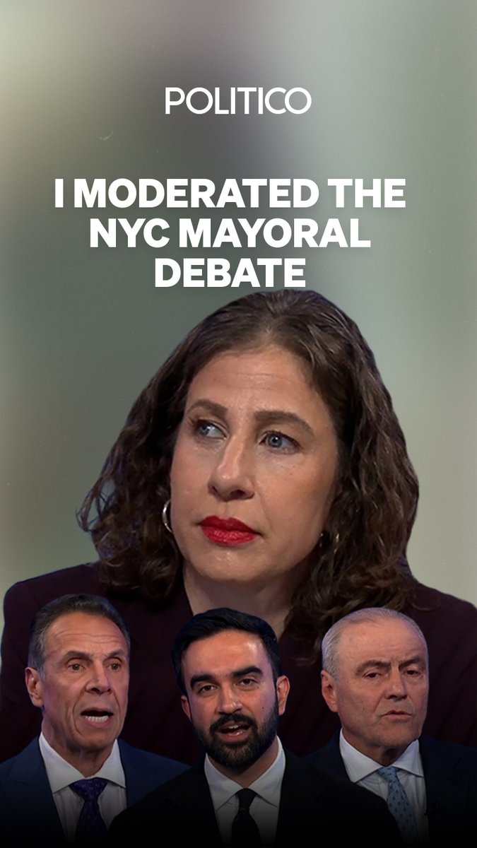 Last night, our Sally Goldenberg co-moderated the NYC mayoral debate. Here are the moments that stood out to her from the evening 👇