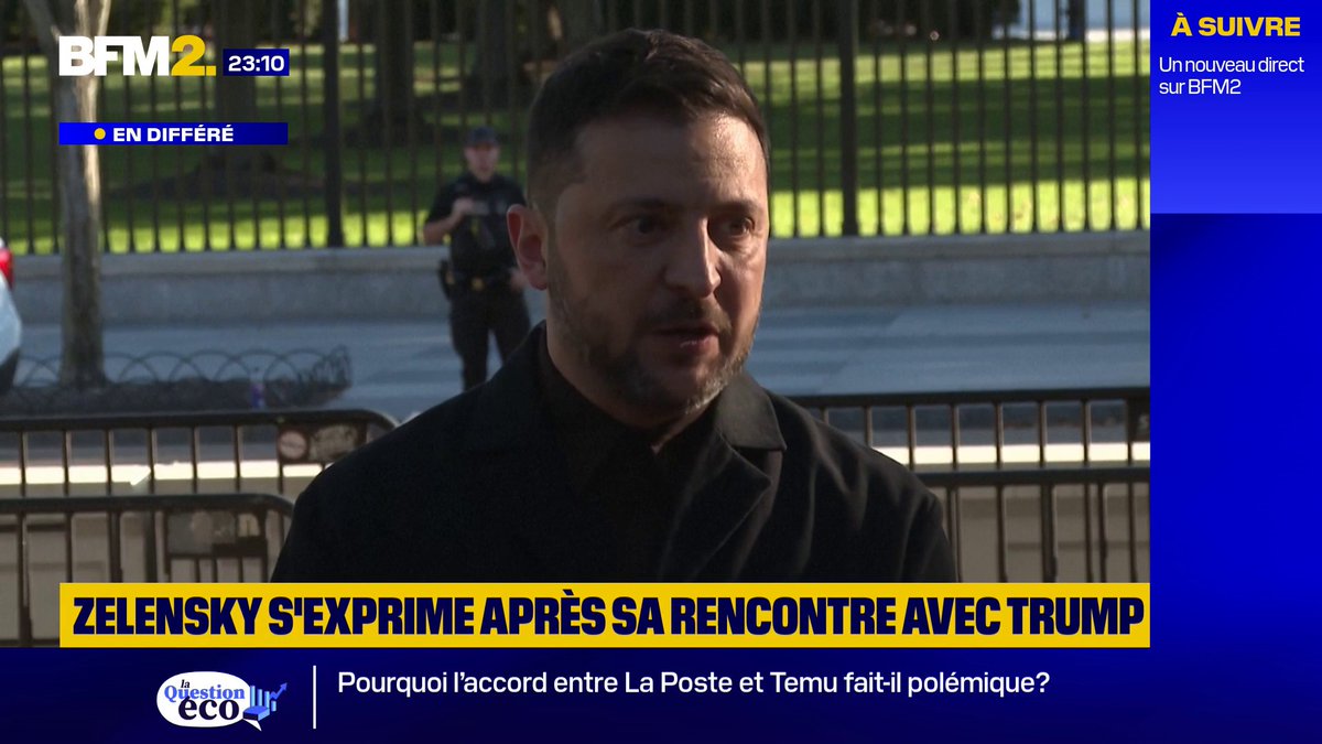 Volodymyr Zelensky à Washington: pas d'annonce sur les missiles Tomahawk: "les États-Unis ne veulent pas d'escalade", explique le président ukrainien #BFM2