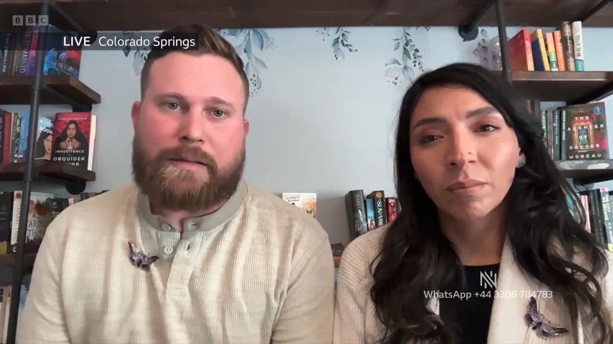 "We have shed a lot of happy and sad tears today" Sky and Amanda Roberts, brother and sister-in-law of Virginia Giuffre, on today's news that Prince Andrew is losing his title of Duke of York. #Newsnight