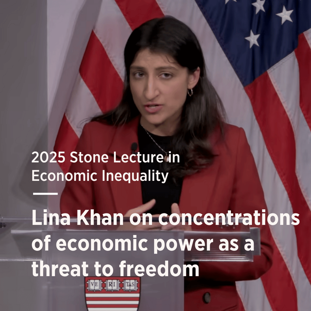 Lina Khan reflects on the power of anti-monopoly laws and the view that there should be "no kings" in business