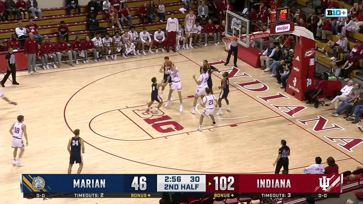 Floater for Drew! 🙌 Drew Snively | #IUBB Subscribe/watch on B1G+