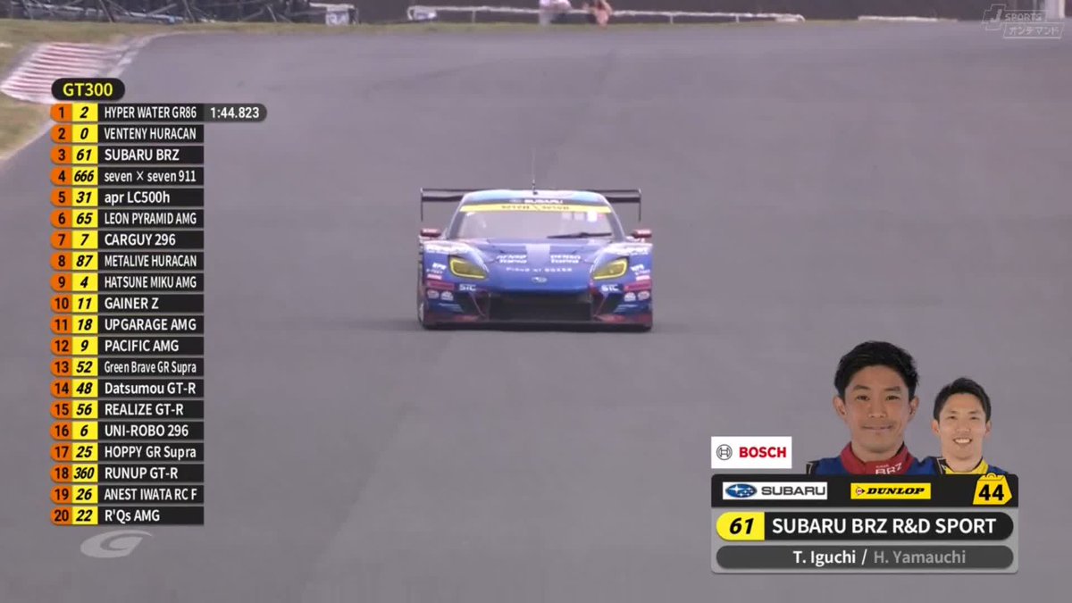 61号車 SUBARU BRZ R&amp;D SPORT ”名機”EJ20エンジンは今シーズン限りで引退😭😭😭 長年戦ってきたその雄姿を耳に目に焼き付けましょう👂👀🙏 #SUPERGT 2025 第7戦 オートポリス 10/18〜10/19 徹底LIVE配信！ 🔽ご視聴/ご購入は🔽 #スーパーGT