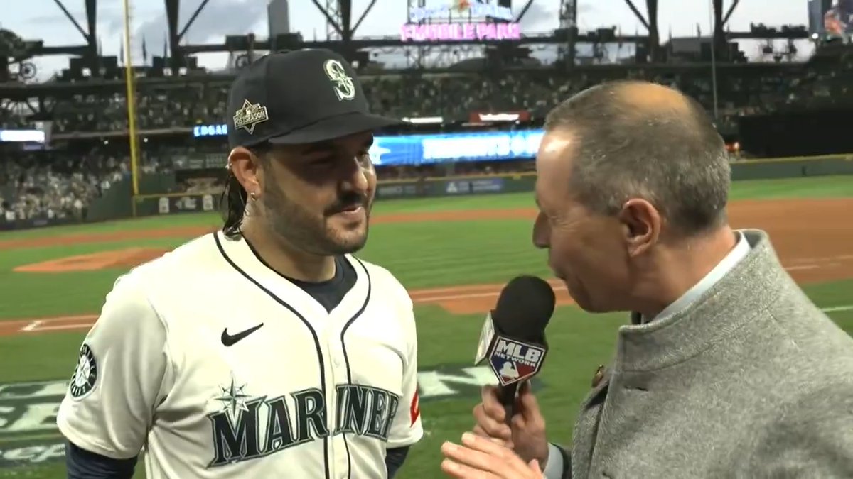 "I've been dreaming for this moment since I was a kid." Eugenio Suárez joined Jon Morosi to talk about his game-winning grand slam, what Cal Raleigh told him before his at-bat and more. #SeizeTheMoment | Seattle Mariners