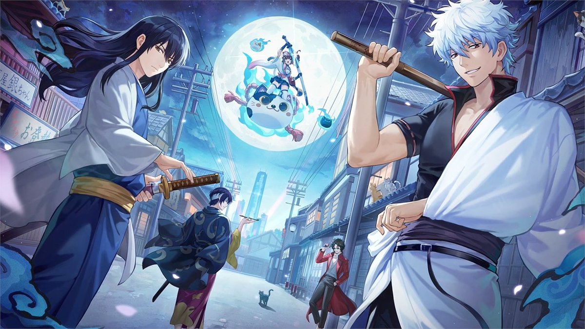 【#雀魂銀魂コラボ コラボPV】 コラボ雀士、コラボ装飾品、ゲーム内イベントの紹介動画を公開します! ▼動画 コラボ雀士のボイスやスタンプ、コラボ装飾品、コラボ着せ替えをご視聴いただけます。 #雀魂 #じゃんたま #銀魂 #gintama