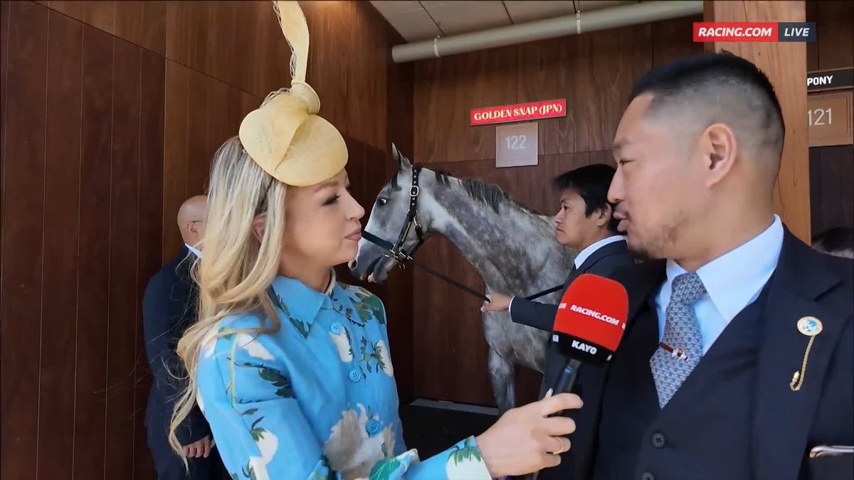 Golden Snap has arrived on track, bidding to become just the third Japanese horse to claim the Caulfield Cup 🏆" #ゴールデンスナップ