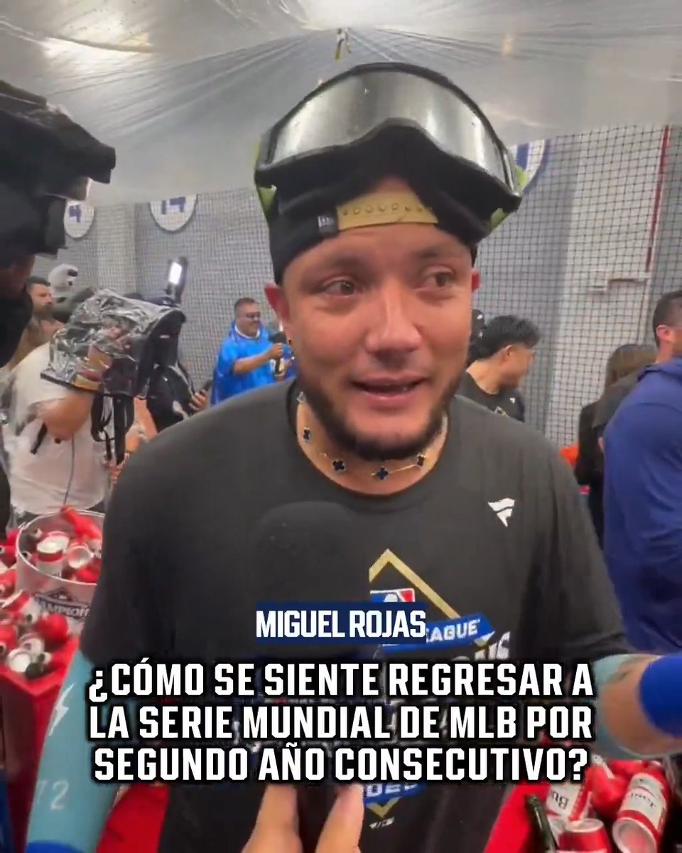 ¡Miguel Rojas 🇻🇪 Teoscar Hernández 🇩🇴 Andy Pagés 🇨🇺 y Anthony Banda 🇲🇽 representando en la World Series 2025!
