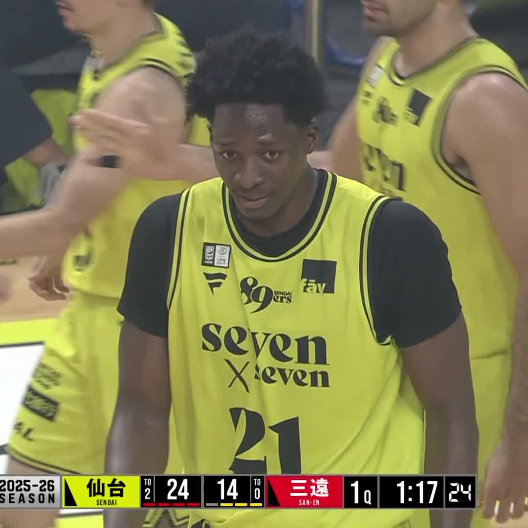ベンチ総立ちのハイライトプレー🔥 岡島和真 booballer 仙台89ERS #Bリーグ #りそなグループ